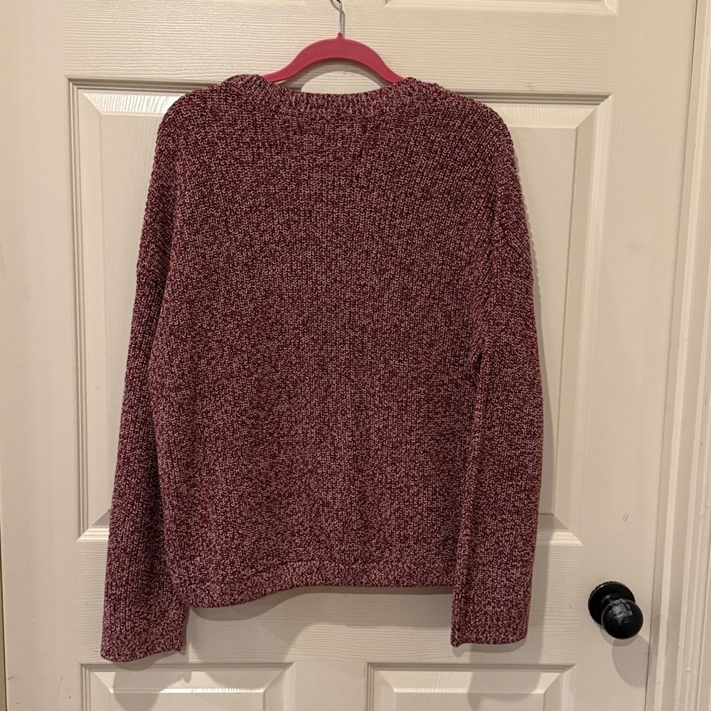 Lou & Grey marled drawstring hem sweater, medium - Picture 6 of 6